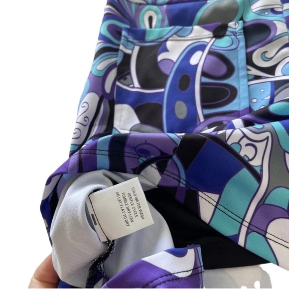 KEVAN HALL SPORT Abstract Mini Skourt Size 2 - Picture 7 of 11